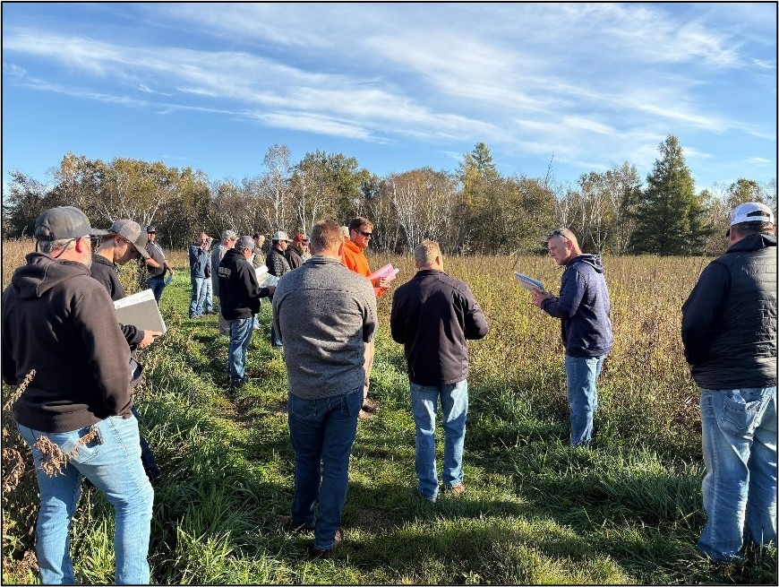 Photo: 14 contractors attended a pre-bid meeting
for the ACD’s Ditch 20 Wetland Restoration Project.