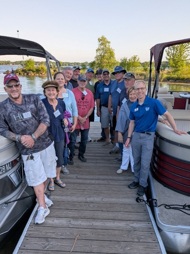 Photo: Lake George tour group with members from Lake George Conservation Club & Improvement District, URRWMO, Oak Grove City Council, and ACD.